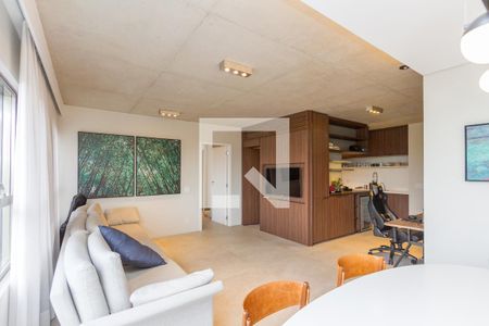 Sala de apartamento à venda com 1 quarto, 70m² em Campo Belo, São Paulo