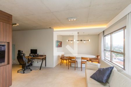 Sala de apartamento à venda com 1 quarto, 70m² em Campo Belo, São Paulo