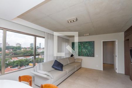 Sala de apartamento à venda com 1 quarto, 70m² em Campo Belo, São Paulo