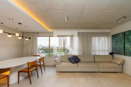 Sala de apartamento à venda com 1 quarto, 70m² em Campo Belo, São Paulo