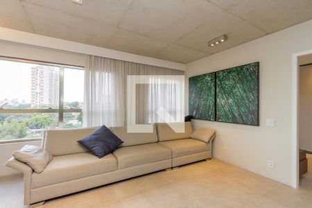 Sala de apartamento à venda com 1 quarto, 70m² em Campo Belo, São Paulo