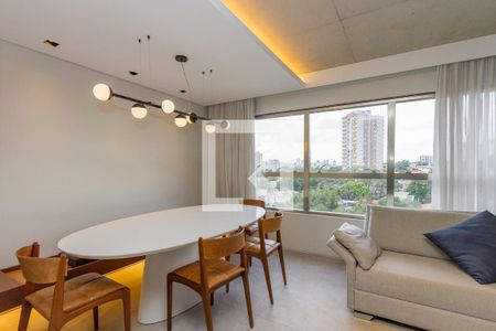 Sala de apartamento à venda com 1 quarto, 70m² em Campo Belo, São Paulo