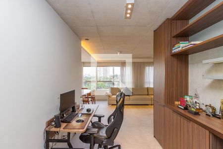 Sala de apartamento à venda com 1 quarto, 70m² em Campo Belo, São Paulo