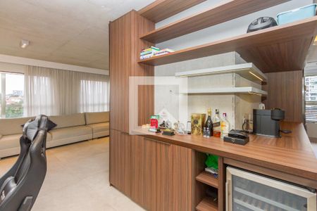 Sala de apartamento à venda com 1 quarto, 70m² em Campo Belo, São Paulo