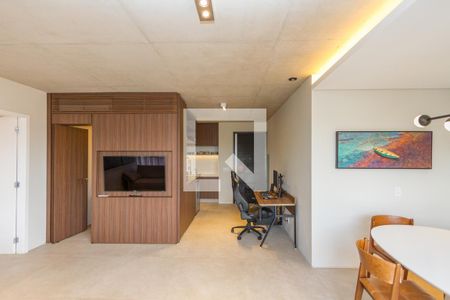 Sala de apartamento à venda com 1 quarto, 70m² em Campo Belo, São Paulo