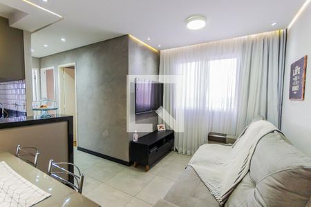 Sala de apartamento à venda com 2 quartos, 52m² em Jardim Utinga, Santo André
