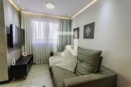 Sala de apartamento à venda com 2 quartos, 52m² em Jardim Utinga, Santo André