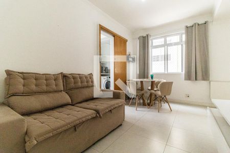 Sala - Sofá de Apartamento com 1 quarto, 58m² Santa Cecília