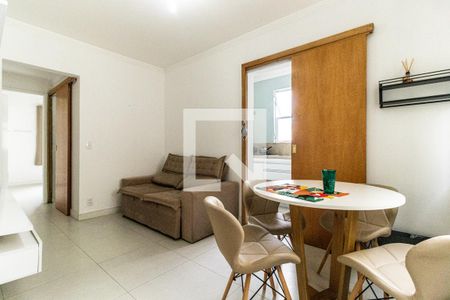 Sala de Apartamento com 1 quarto, 58m² Santa Cecília