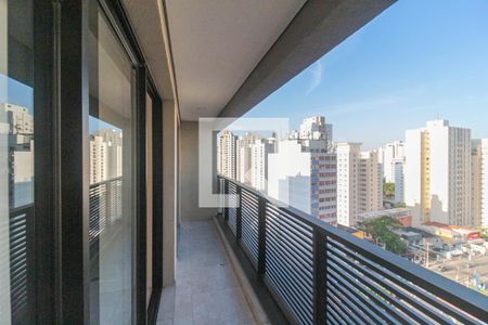 Varanda da sala de apartamento à venda com 1 quarto, 42m² em Vila Mariana, São Paulo