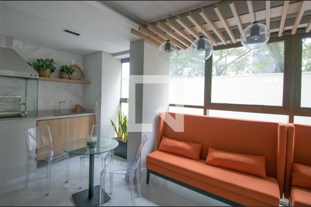 Studio à venda com 26m², 1 quarto e sem vaga Studio à venda com 26m², 1 quarto e sem vagaÁrea comum - Churrasqueira