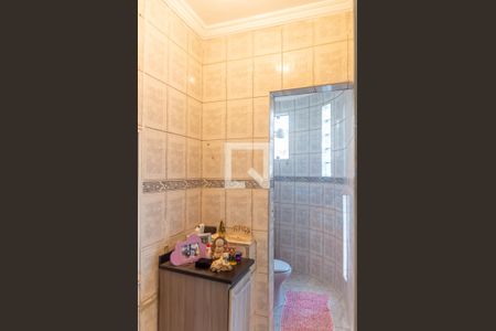 Banheiro da Suíte de casa à venda com 5 quartos, 240m² em Vila das Valsas, São Bernardo do Campo