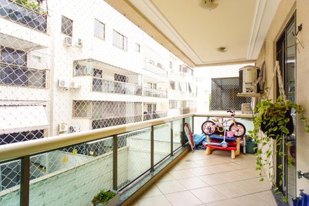 Varanda da Sala de apartamento à venda com 3 quartos, 92m² em Recreio dos Bandeirantes, Rio de Janeiro
