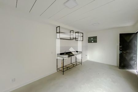 Sala, cozinha e lavanderia de kitnet/studio para alugar com 1 quarto, 32m² em Chácara Seis de Outubro, São Paulo