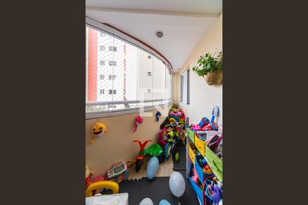 Varanda da Sala de apartamento à venda com 3 quartos, 89m² em Vila Valparaiso, Santo André