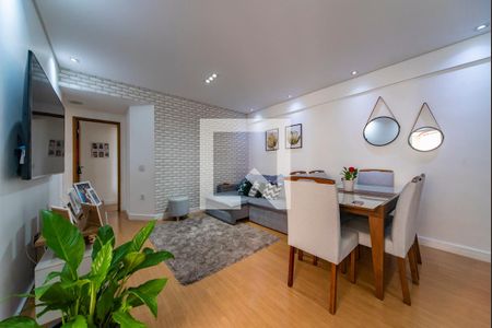 Sala de apartamento à venda com 3 quartos, 89m² em Vila Valparaiso, Santo André