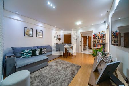 Sala de apartamento à venda com 3 quartos, 89m² em Vila Valparaiso, Santo André