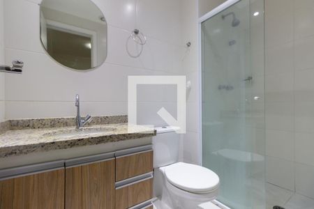 Banheiro da suíte de apartamento para alugar com 1 quarto, 45m² em Centro, São Paulo