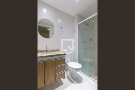 Banheiro da suíte de apartamento para alugar com 1 quarto, 45m² em Centro, São Paulo
