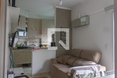 Sala de apartamento para alugar com 1 quarto, 59m² em Boqueirão, Praia Grande