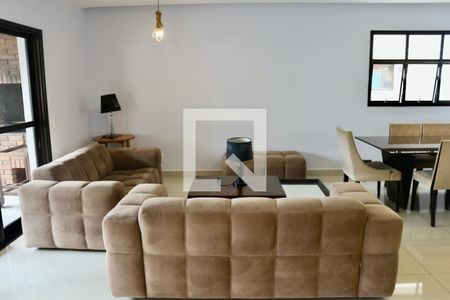 Sala de apartamento para alugar com 4 quartos, 200m² em Barra Funda, Guarujá