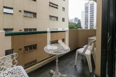 Varanda de apartamento para alugar com 1 quarto, 56m² em Cerqueira César, São Paulo