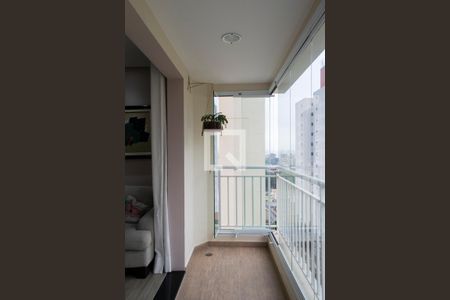 sacada sala de apartamento à venda com 2 quartos, 54m² em Vila Marina, São Paulo