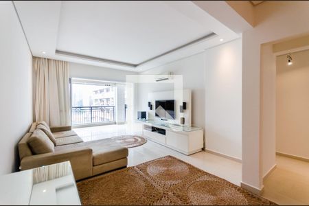 Sala de apartamento para alugar com 3 quartos, 140m² em Gonzaga, Santos