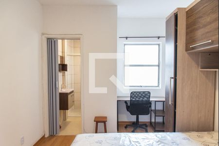 Sala e quarto de apartamento para alugar com 1 quarto, 27m² em Liberdade, São Paulo