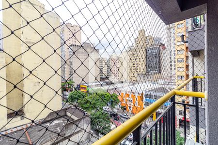 Varanda de kitnet/studio para alugar com 1 quarto, 26m² em Campos Elíseos, São Paulo