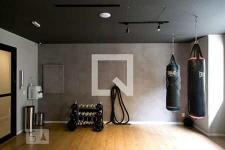 Studio para alugar com 26m², 1 quarto e sem vaga Studio para alugar com 26m², 1 quarto e sem vagaÁrea comum - Academia