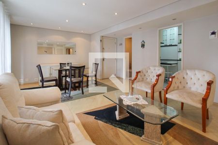 Sala de apartamento para alugar com 3 quartos, 106m² em Indianópolis, São Paulo