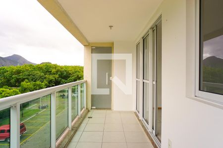 Varanda da Sala de apartamento à venda com 3 quartos, 83m² em Recreio dos Bandeirantes, Rio de Janeiro