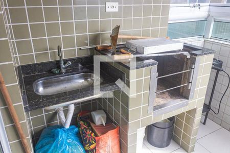 Varanda gourmet de apartamento para alugar com 1 quarto, 43m² em Mirim, Praia Grande