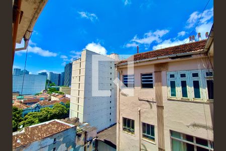 Sala vista de apartamento à venda com 1 quarto, 43m² em Centro, Rio de Janeiro