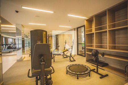 Studio para alugar com 27m², 1 quarto e sem vaga Studio para alugar com 27m², 1 quarto e sem vagaÁrea comum - Academia