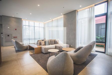 Studio para alugar com 27m², 1 quarto e sem vaga Studio para alugar com 27m², 1 quarto e sem vagaHall Social