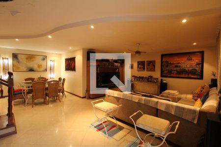 Sala de apartamento à venda com 3 quartos, 334m² em Recreio dos Bandeir, Rio de Janeiro