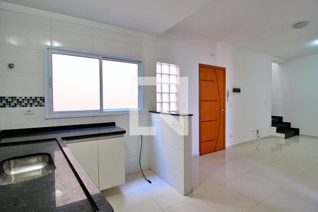 Sala/Cozinha de apartamento à venda com 2 quartos, 110m² em Jardim Progresso, Santo André