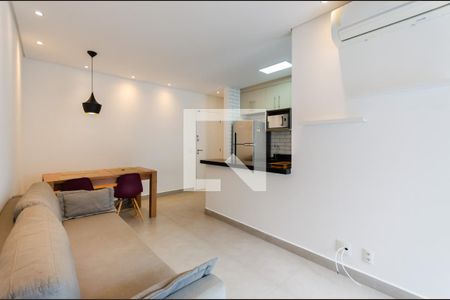 Sala de apartamento para alugar com 1 quarto, 49m² em Vila Matias, Santos