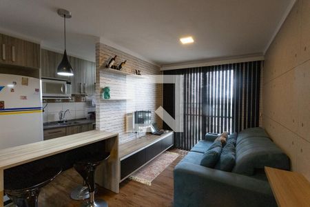 Sala  de apartamento à venda com 2 quartos, 49m² em Centro, Diadema