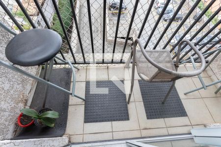 Varanda da sala  de apartamento à venda com 2 quartos, 49m² em Centro, Diadema