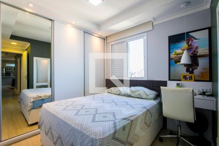 Quarto 1 - Suíte de apartamento para alugar com 3 quartos, 65m² em Vila Valparaíso, Santo André