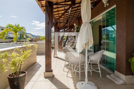 Varanda da sala  de apartamento à venda com 4 quartos, 700m² em Recreio dos Bandeirantes, Rio de Janeiro