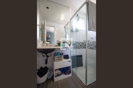 Banheiro da suíte de apartamento à venda com 2 quartos, 69m² em Paraíso do Morumbi, São Paulo