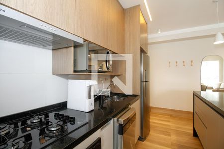 Sala e Cozinha de apartamento para alugar com 1 quarto, 50m² em Pinheiros, São Paulo