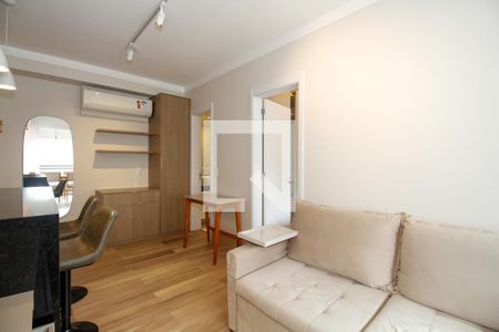 Sala e Cozinha de apartamento para alugar com 1 quarto, 50m² em Pinheiros, São Paulo