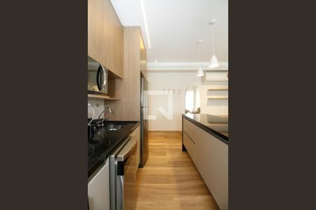 Sala e Cozinha de apartamento para alugar com 1 quarto, 50m² em Pinheiros, São Paulo