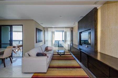 Sala de apartamento para alugar com 4 quartos, 152m² em Belvedere, Belo Horizonte