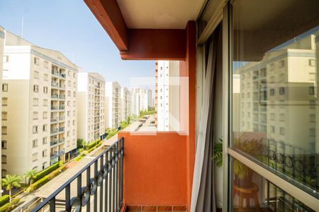 Varanda da Sala de apartamento à venda com 2 quartos, 54m² em Jardim São Savério, São Paulo